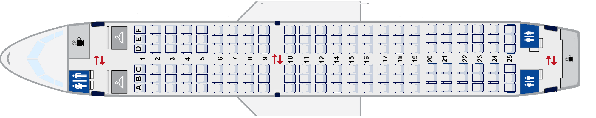 airbus a319 seating