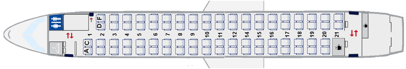 Dash 8 Seat Map Dash 8-Q400 | Croatia Airlines